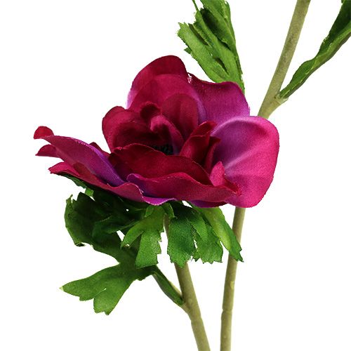 Floristik24 Anémona artificial Fucsia 6pcs