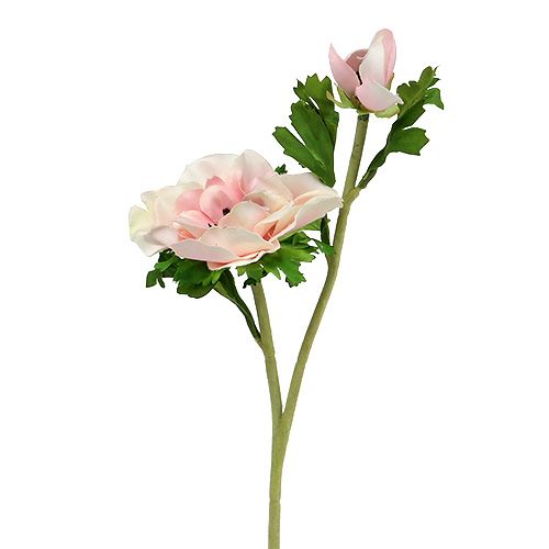 Floristik24 Anémona artificial rosa 6pcs