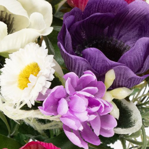 Artículo Ramo de flores artificiales de anémonas, decoración primaveral, versátil en un diseño moderno, 26cm