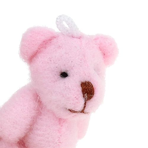 Floristik24 Colgante Bearchen Rosa 3,8cm 12pcs