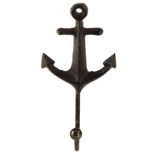 Floristik24 Gancho de pared decoración de pared ancla metálica marítima 6,5x5x13cm