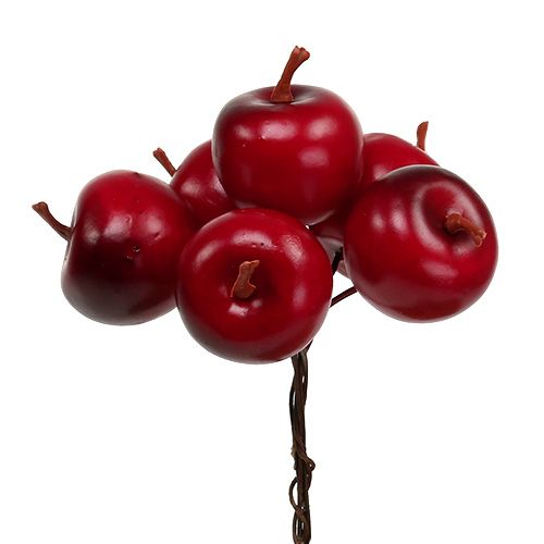 Floristik24 Manzana Ø3,5cm roja 36uds