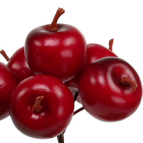 Floristik24 Manzana Ø3,5cm roja 36uds