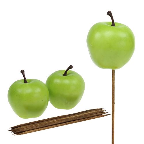 Floristik24 Manzana Ø5.5cm verde 12pcs