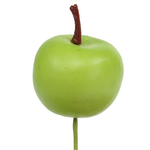 Floristik24 Manzana mini verde Ø3,5cm 36p