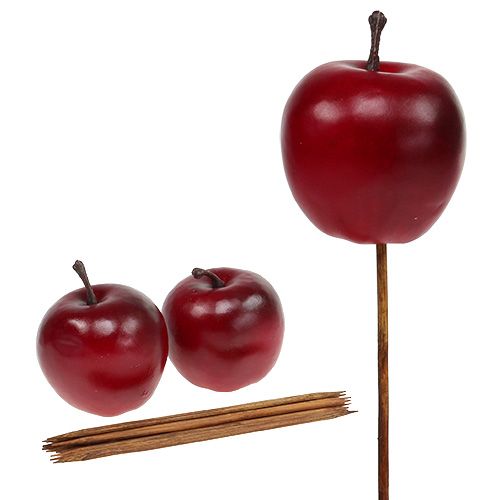 Manzana artificial roja Ø5,5cm 12p