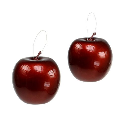 Floristik24 Manzana para colgar Ø7,5cm cobre, brillante 9ud