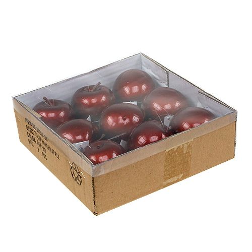 Floristik24 Manzana para colgar Ø7,5cm cobre, brillante 9ud