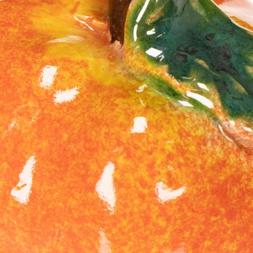Juego de frutas artificiales: manzana y pera, artículo decorativo de otoño, 12 cm, 3 piezas. | Floristik24.es