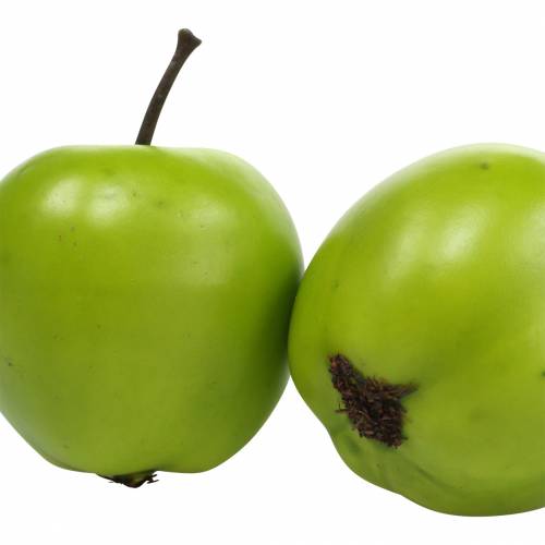 Fruta decorativa mini manzana verde artificial 4.5cm 24pcs