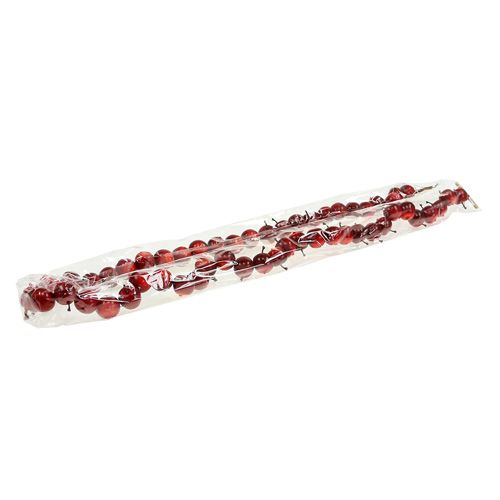Floristik24 Guirnalda de manzana roja L 110cm