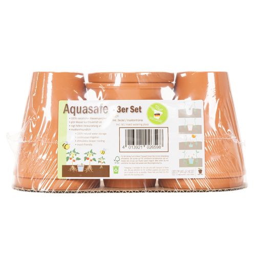 Depósito de agua Aquasafe con bebedero para insectos para jardín, balcón, terraza, 12 cm, 3 unidades | Floristik24.es