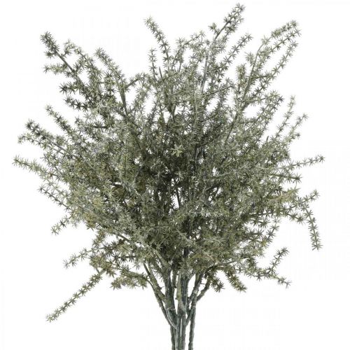 Floristik24 Espárrago deco rama blanco lavado artificial 45cm 6p