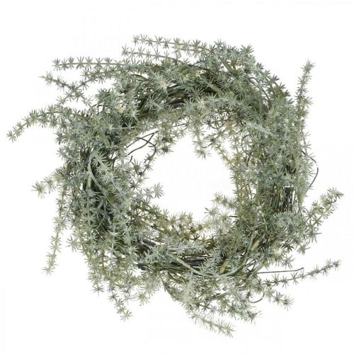 Artículo Corona de espárragos artificiales blanco, gris Corona decorativa de espárragos Ø20cm