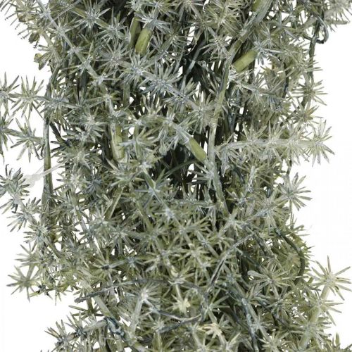 Artículo Corona decorativa de alerce corona de agujas artificial nevada blanco gris Ø32cm