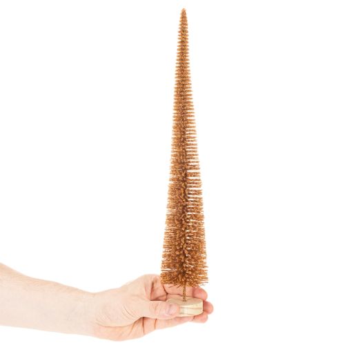 Adorno artificial para árbol de Navidad, delgado, con base de madera, 40 cm, 3 piezas | Floristik24.es