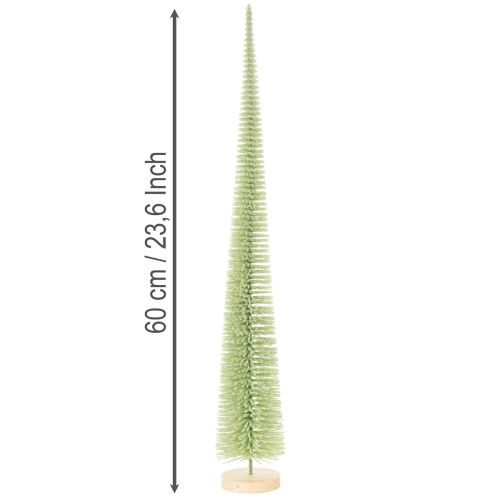 Árbol de Navidad artificial, árbol decorativo sobre base de madera, 60 cm. | Floristik24.es