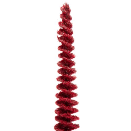 Árbol de Navidad decorativo moderno y delgado sobre una base de madera, 80 cm. | Floristik24.es