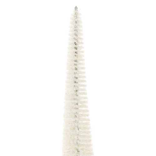 Árbol de Navidad decorativo con base de madera para decoración invernal, 40 cm, 3 piezas | Floristik24.es