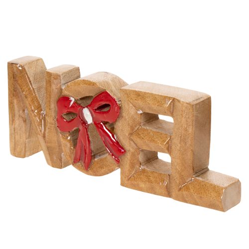 Letra Noel con lazo, decoración navideña, 18 cm | Floristik24.es