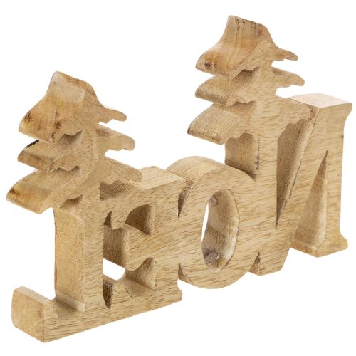 Soporte para decoración navideña Noel con dos abetos de 18 cm. | Floristik24.es