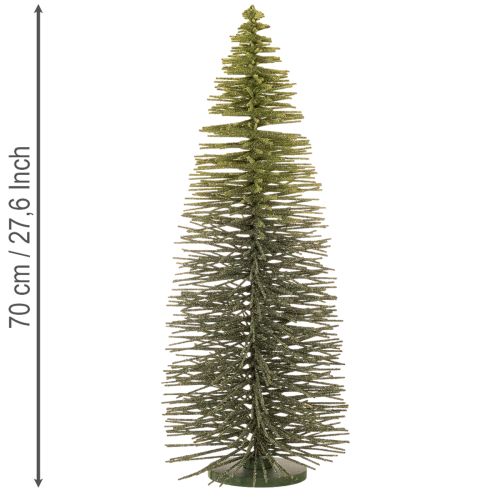 Árbol de Navidad artificial verde para decoración invernal, 70 cm | Floristik24.es