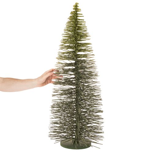 Árbol de Navidad artificial verde con soporte para decoración de mesa, 90 cm. | Floristik24.es