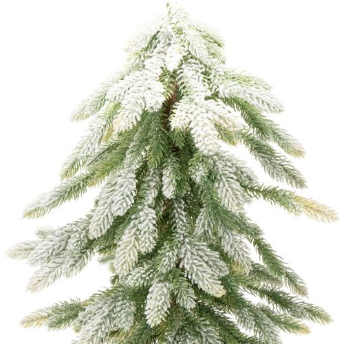 Abeto artificial con decoración de nieve, ideal para invierno y Navidad, 95 cm. | Floristik24.es