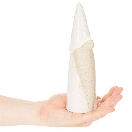 Figura decorativa de gnomo de pie, decoración navideña, cerámica, 22 cm. | Floristik24.es