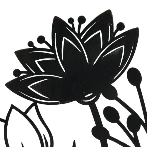 Floristik24 Soporte prado de flores decoración de primavera metal 23cm H20.5cm