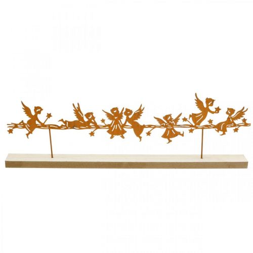 Floristik24 Decoración de mesa Ángel navideño rejilla metálica 50 × 17cm