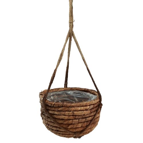 Artículo Cesta para colgar jacinto de agua marrón 25/31cm juego de 2