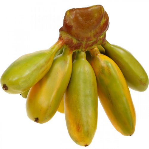 Racimo de plátano artificial, fruta decorativa, plátanos bebé L7–9cm