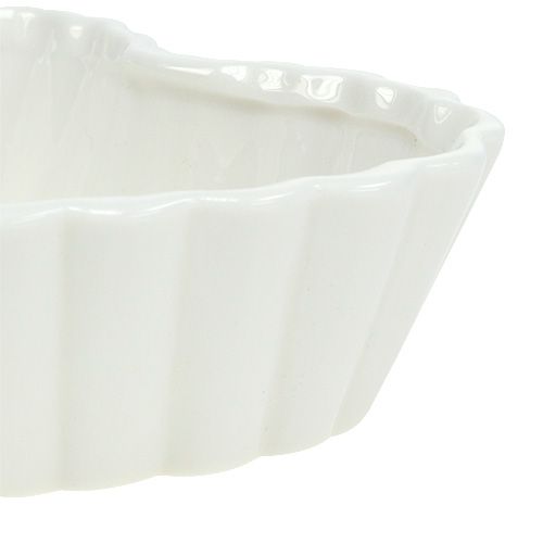 Floristik24 Pastel molde corazón blanco 16cm 2pcs