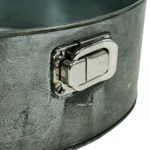 Floristik24 Macetero, molde decorativo para hornear, molde desmontable para plantar, decoración de metal Ø24cm H7.5cm