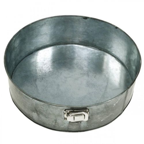 Artículo Macetero, molde decorativo para hornear, molde desmontable para plantar, decoración de metal Ø24cm H7.5cm