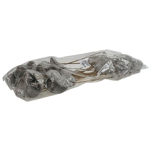 Artículo Badam sobre palo blanqueado 12cm L55cm 23 piezas