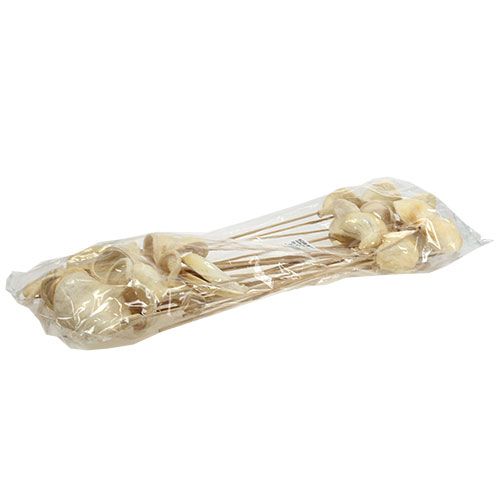 Floristik24 Badam en palo blanqueado 6cm - 12cm L55cm 23 piezas