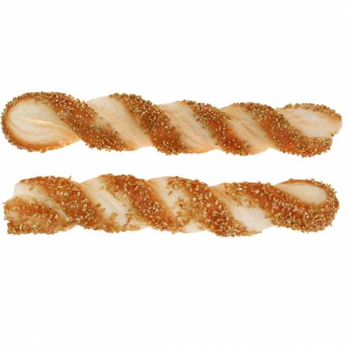 Imitación de comida artificial en palito de sésamo 24cm 2pcs