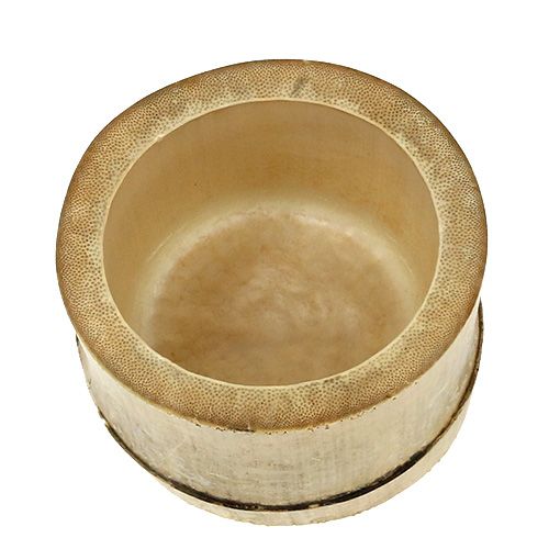 Floristik24 Jardinera de bambú Ø7cm H10cm