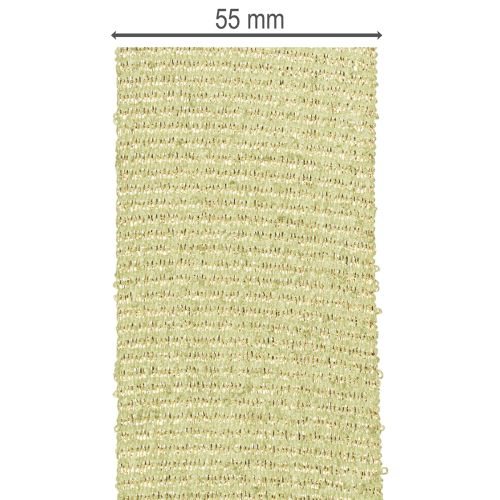 Cinta decorativa con purpurina, cinta ancha para envolver regalos, 55 mm de ancho, 15 m de largo. | Floristik24.es
