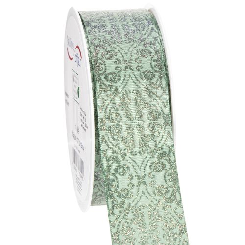 Cinta de regalo con estampado clásico para lazos y decoración, 40 mm x 15 m