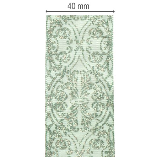 Cinta de regalo con estampado clásico para lazos y decoración, 40 mm x 15 m | Floristik24.es