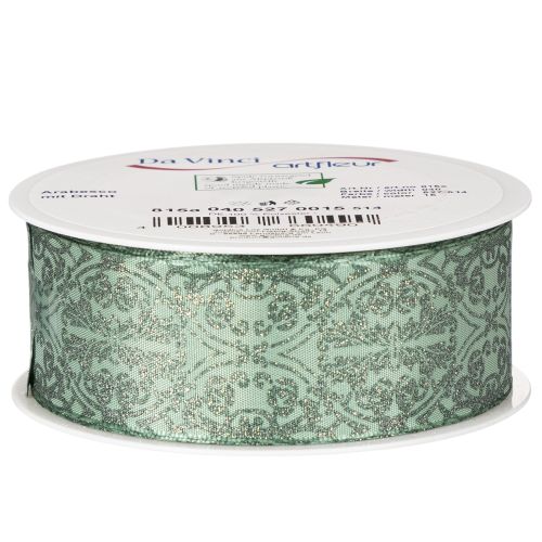 Cinta de regalo con estampado clásico para lazos y decoración, 40 mm x 15 m | Floristik24.es