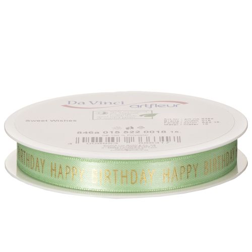 Artículo Cinta de Feliz Cumpleaños para envolver regalos decorativos, 18m