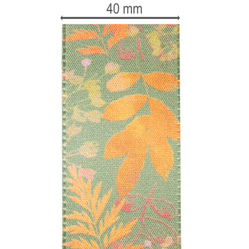 Cinta decorativa con motivo de hojas, decoración otoñal, 40 mm x 15 m | Floristik24.es