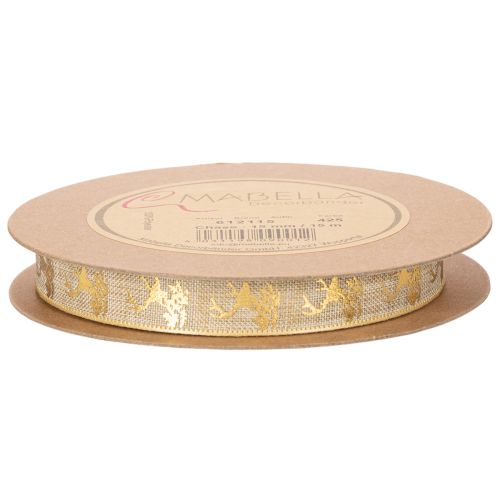 Cinta decorativa con diseño de ciervo, cinta navideña, 15 mm x 15 m | Floristik24.es