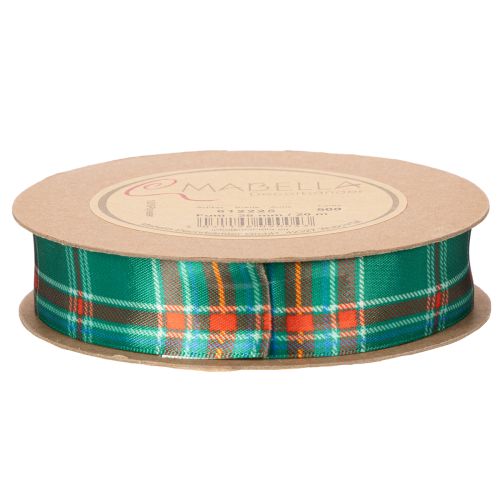 Cinta de regalo, estampado a cuadros, tartán escocés, 25 mm, 20 m | Floristik24.es