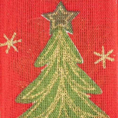 Árbol de Navidad con cinta de regalo y estrellas, 40 mm, 15 m | Floristik24.es