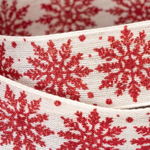 Cinta decorativa con copos de nieve, para envolver regalos, invierno, 25 mm x 20 m | Floristik24.es